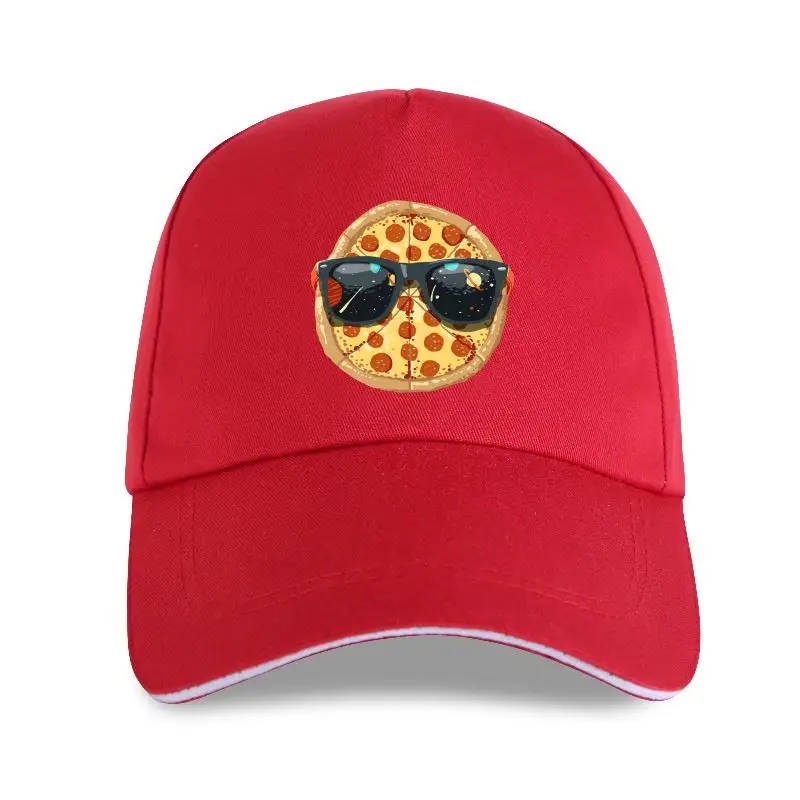 

Funny Men white Baseball cap Black Men's Pizza Meeting Handsome Screw-Neck Men Cotton