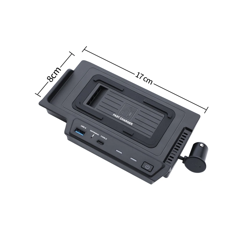 Беспроводное зарядное устройство 15 Вт для Mercedes Benz gle w167 c167 V167 gls x167 400d 350/amg 450 2022 QI USB