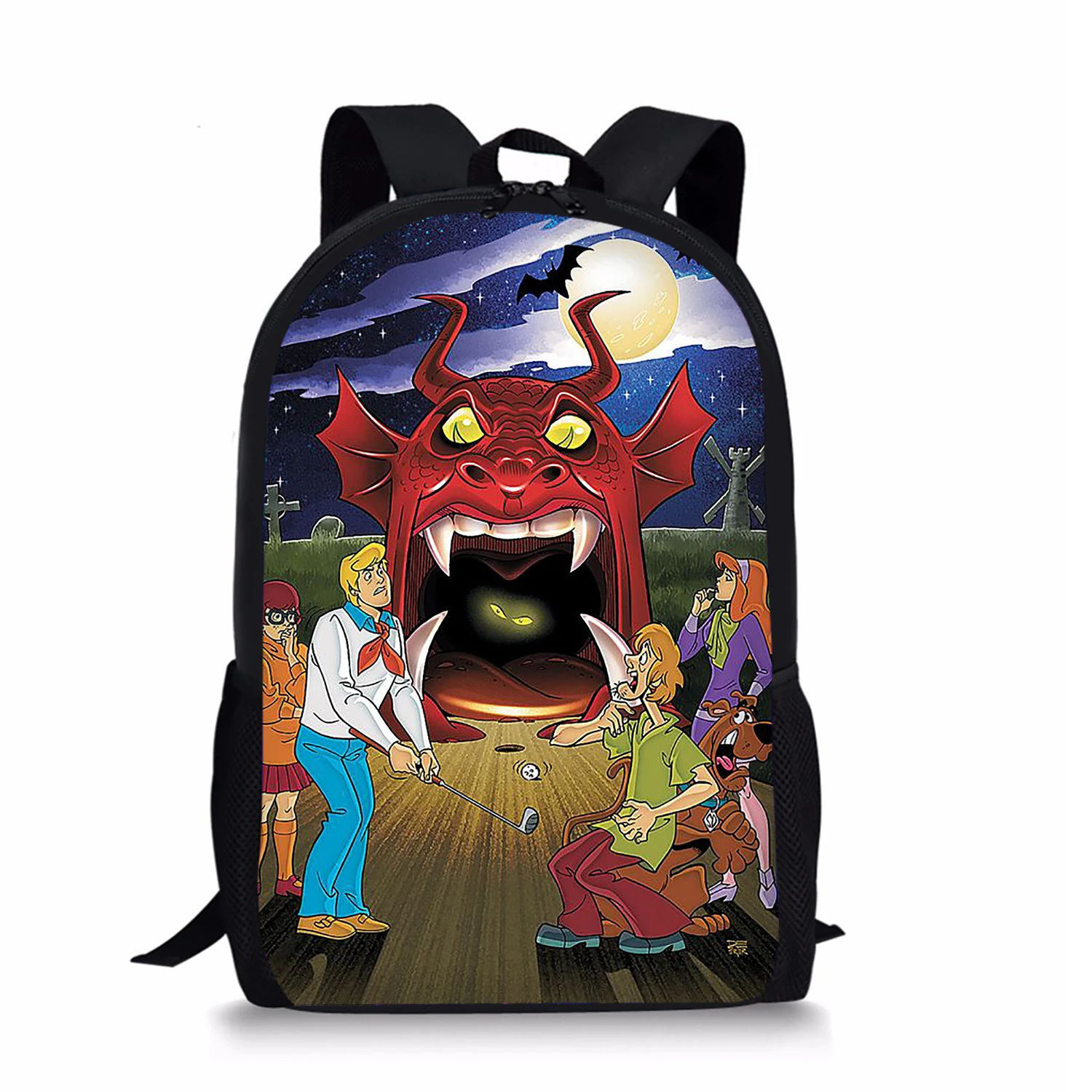 Ghostbusters Scooby Element Printing Pattern School Backpacks Personalized Kids Daypack New Design Rucksack for Teenager