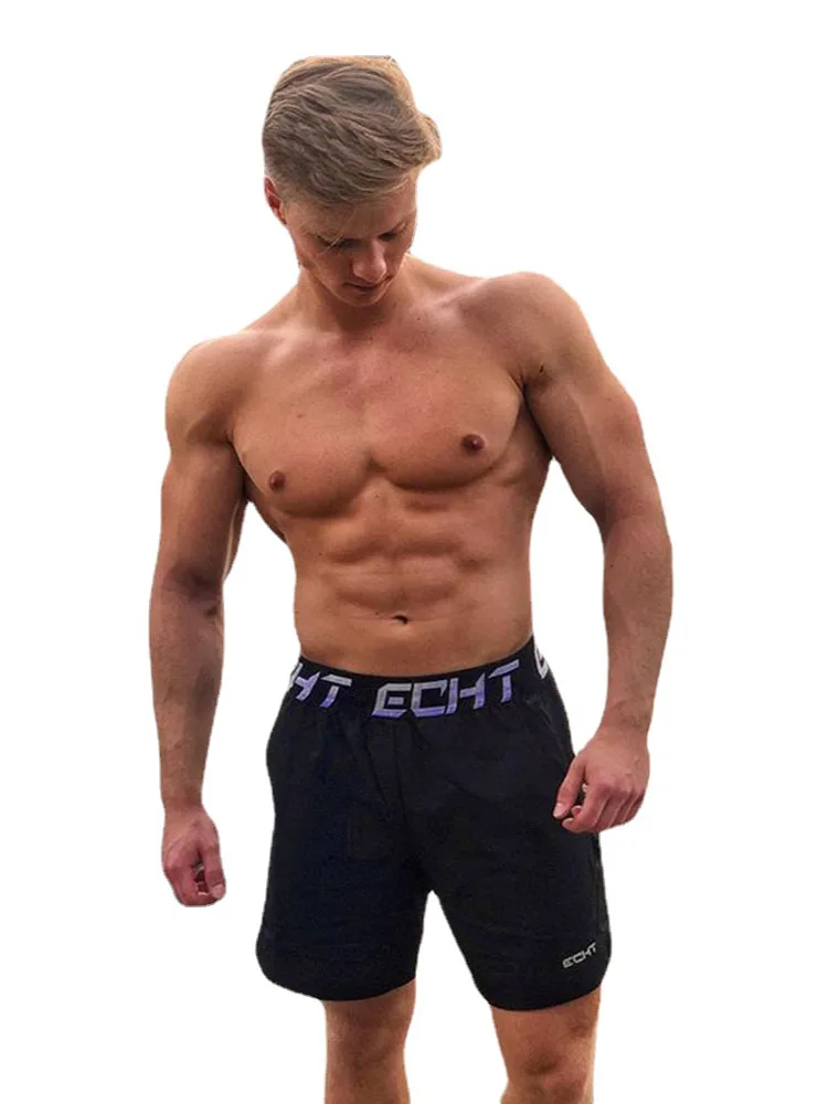 

New Light Weight Men Shorts Gyms Fitness Bodybuilding Casual Short Pants Quick Dry Stretch Fabrics Jogger Workout Beach Trunks