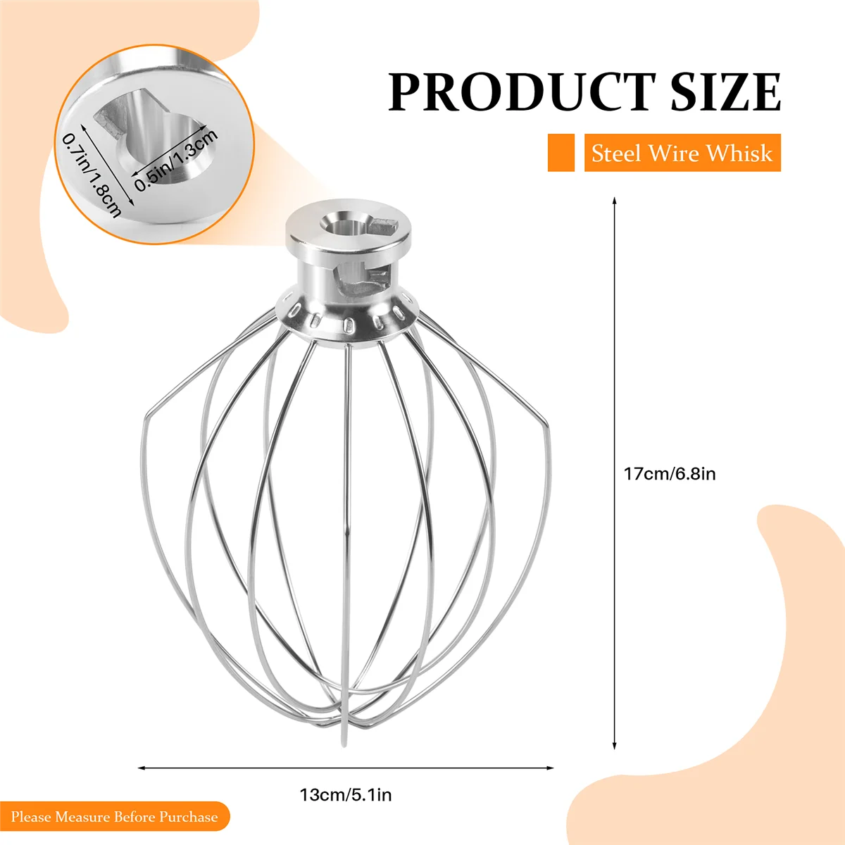 K5AWW проволочный венчик из стальной проволоки нержавеющей стали миксер для