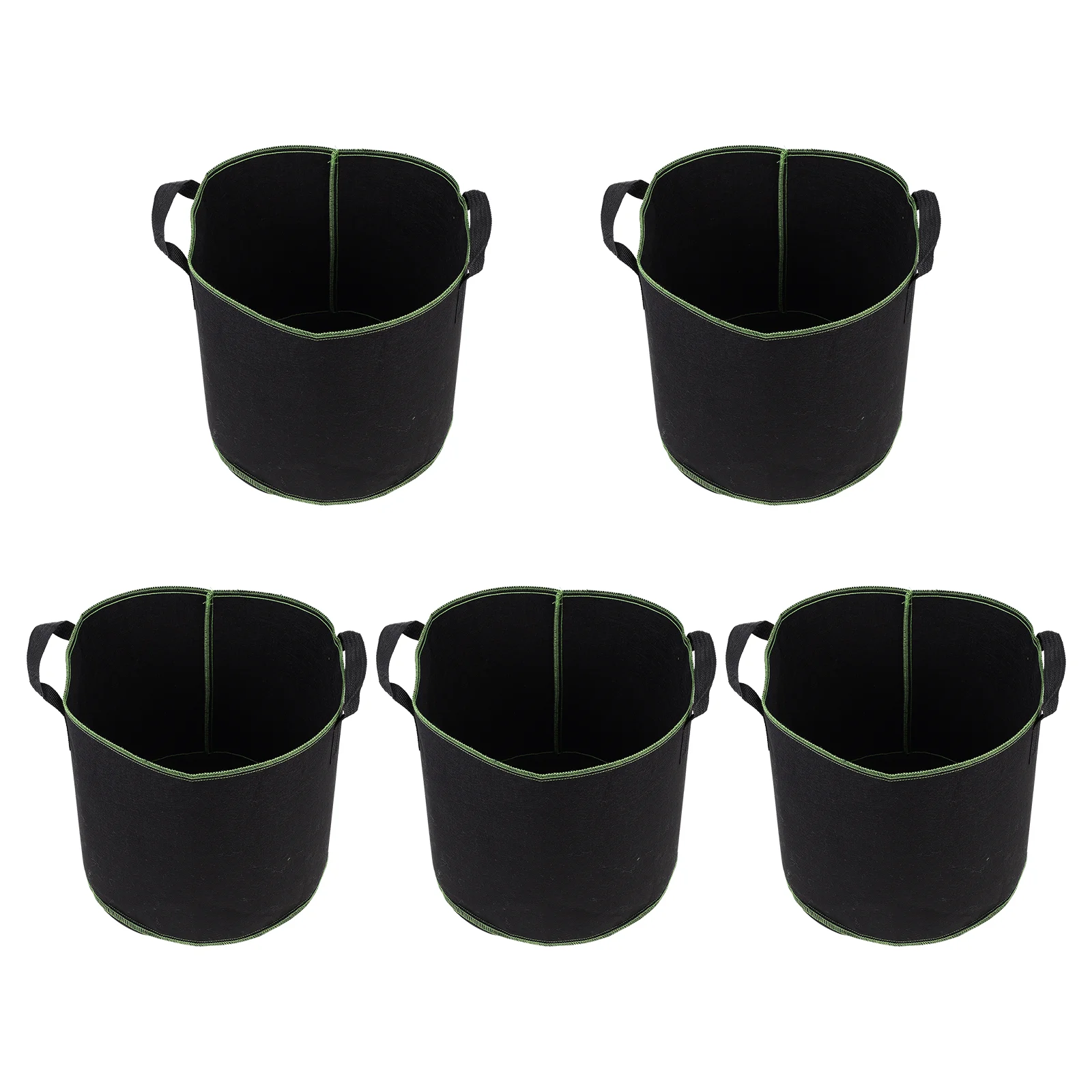 

5 Pcs Breathable Plant Nursery Bags Non-woven Fabrics Flower Plant Growing Bags