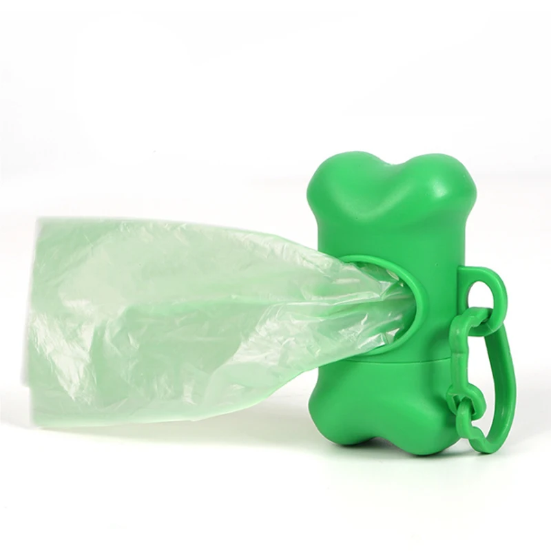 Диспенсер для собачьих отходов Pet Waste Bag с пластиковым чехлом для мусора на 10 рулонов пакетов для кала.