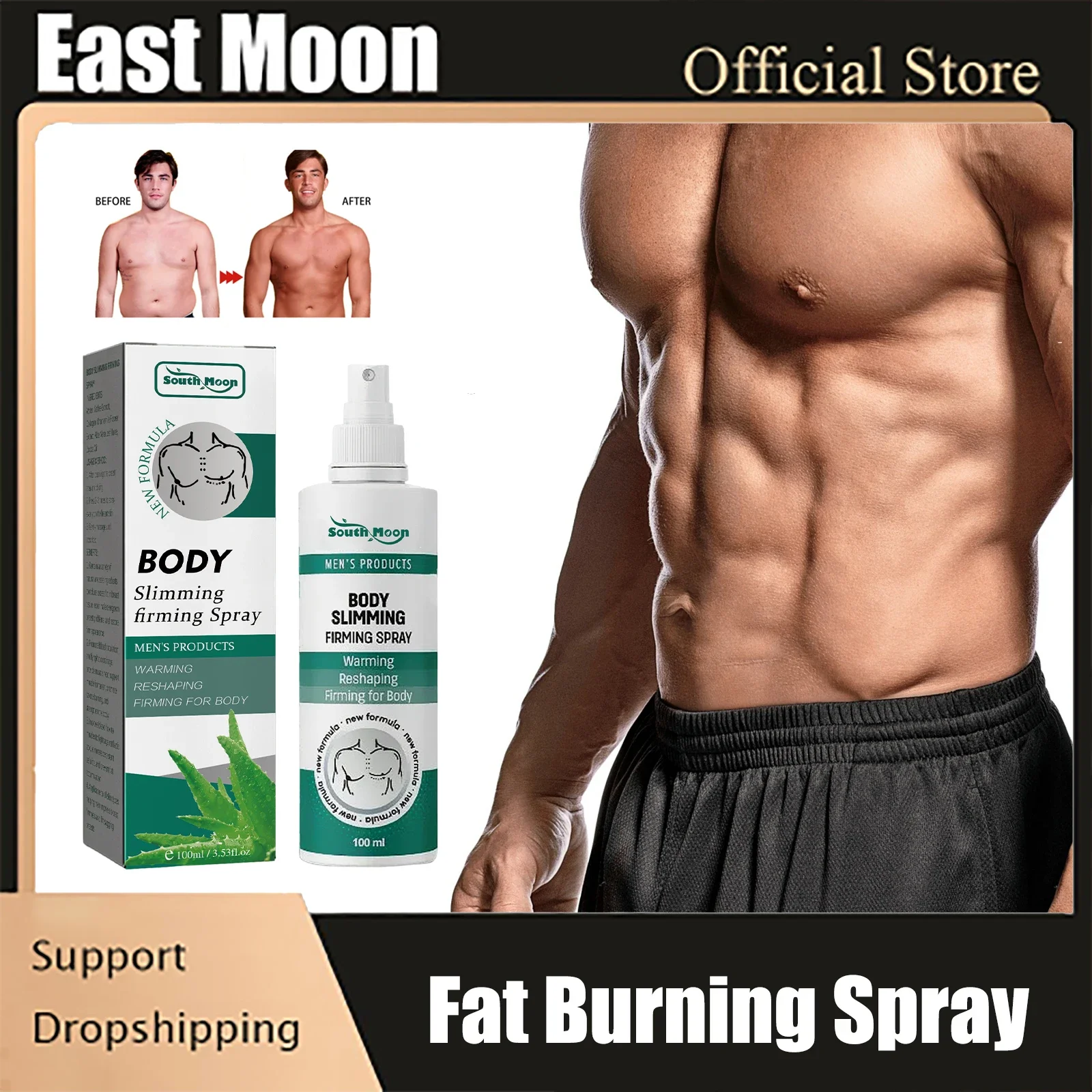 

Fat Burning Spray Anti Cellulite Weight Loss Abdominal Muscles Tighten Chest Waist Belly Body Shaping Fat Burner Slimming Spray