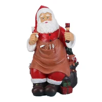 resin statue christmas santa claus abstract ornaments for figurines for interior sculpture room home decor