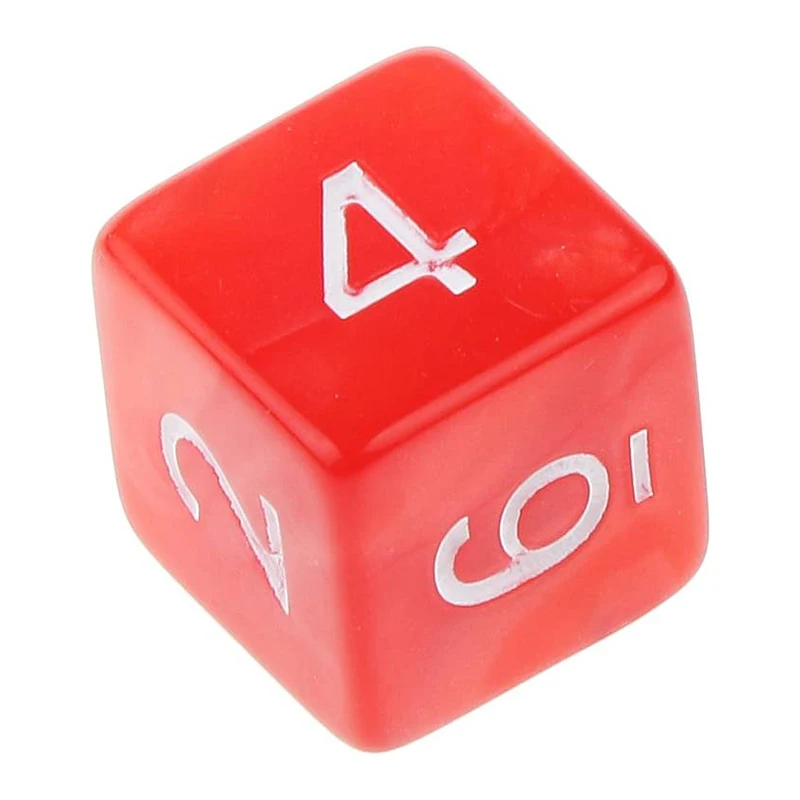 10 шт. настольные игры кости 14 мм портативные акриловые круглые углы