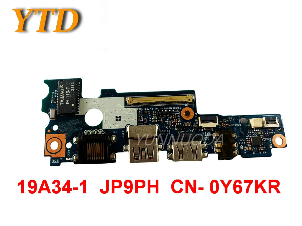 

Original for Dell Latitude 3410 3510 E3510 E3410 USB audio port wlan IO board 19A34-1 JP9PH CN- 0Y67KR tested good free shippi