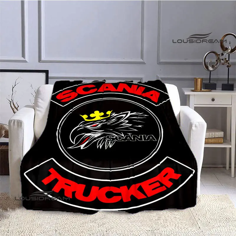 

Scania logo printed blanket Children's warm blankets soft and comfortable blanket picnic blanket birthday gift