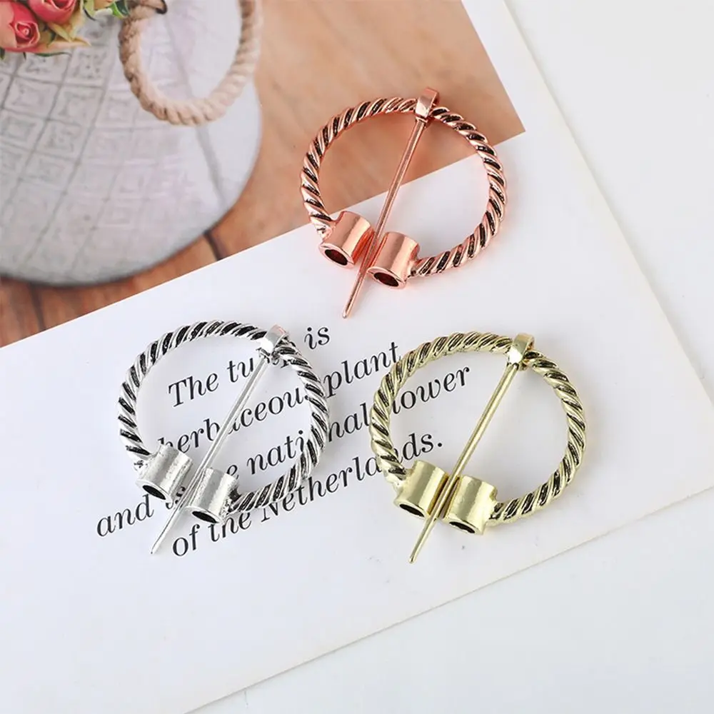 Зажимы для воротника булавки закрученные платьев из сплава Женская булавка шаль