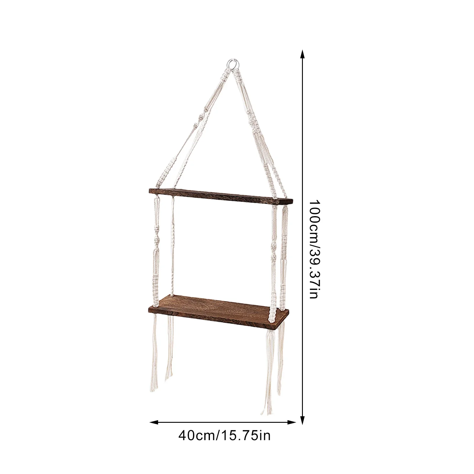 Плетеная гобелен из макраме Бохо ручная работа настенная подвесная полка для
