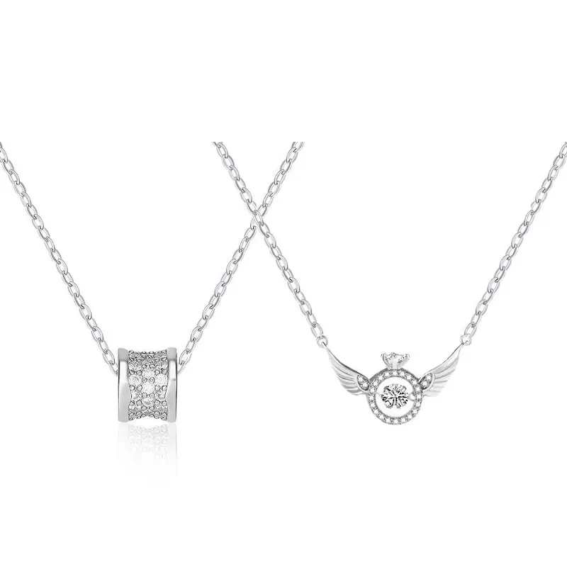 XiaoboACC Женская мода любовь кулон чокер серебряное ожерелье девушка титановая сталь ключица ожерелья ювелирные изделия