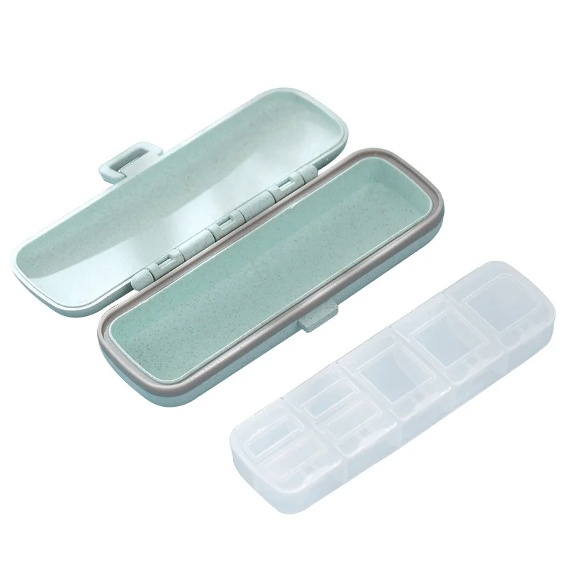 

Pill Cases Small Portable Medicine Box Seven Compartment Medicine Box Travel Carry-on Tablets Pills Dispenser Medicine Pill Box