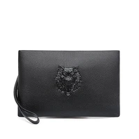 mens genuine leather day clutch new design envelope bag male business handbag ipad case travel bag for man