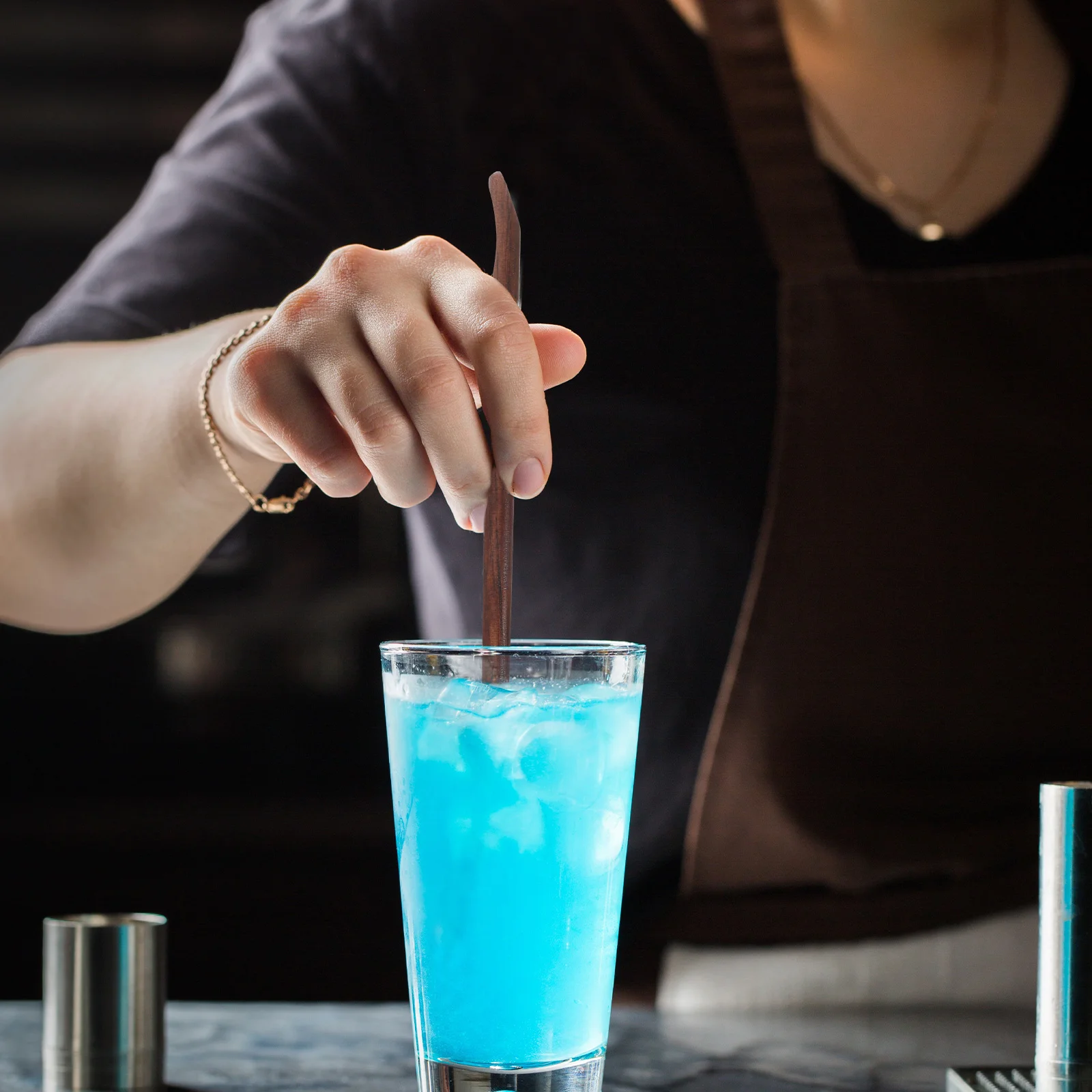 4 шт. ложка для перемешивания кофе палочки коктейлей напитки деревянные мешалки