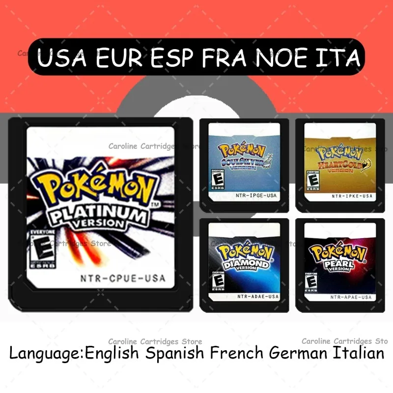 Игровой картридж DS карта для игровой консоли серия Pokemon платиновая жемчужина