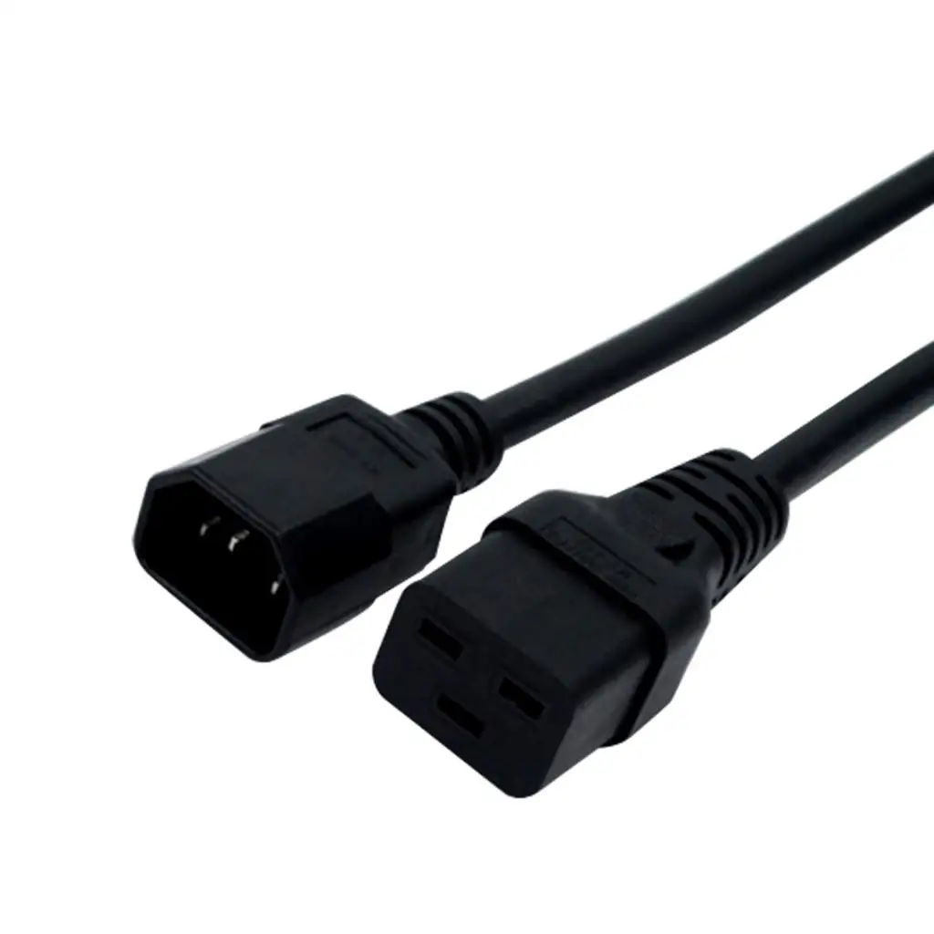 

250V 10A 16A IEC 320 C14 to C19 AC Power Extension Cord Cable for PC PDU UPS