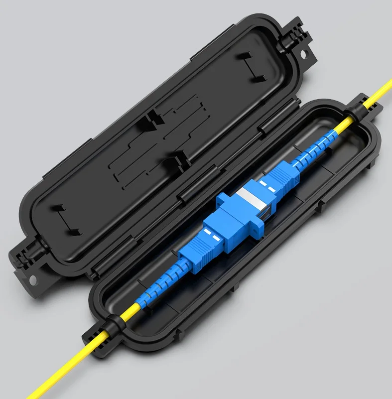 10pcs FTTH Drop Cable Rotection Box Optical Fiber Protection Box Heat Shrink Tubing to Protect Splice Tray Waterproof FTTH Tool