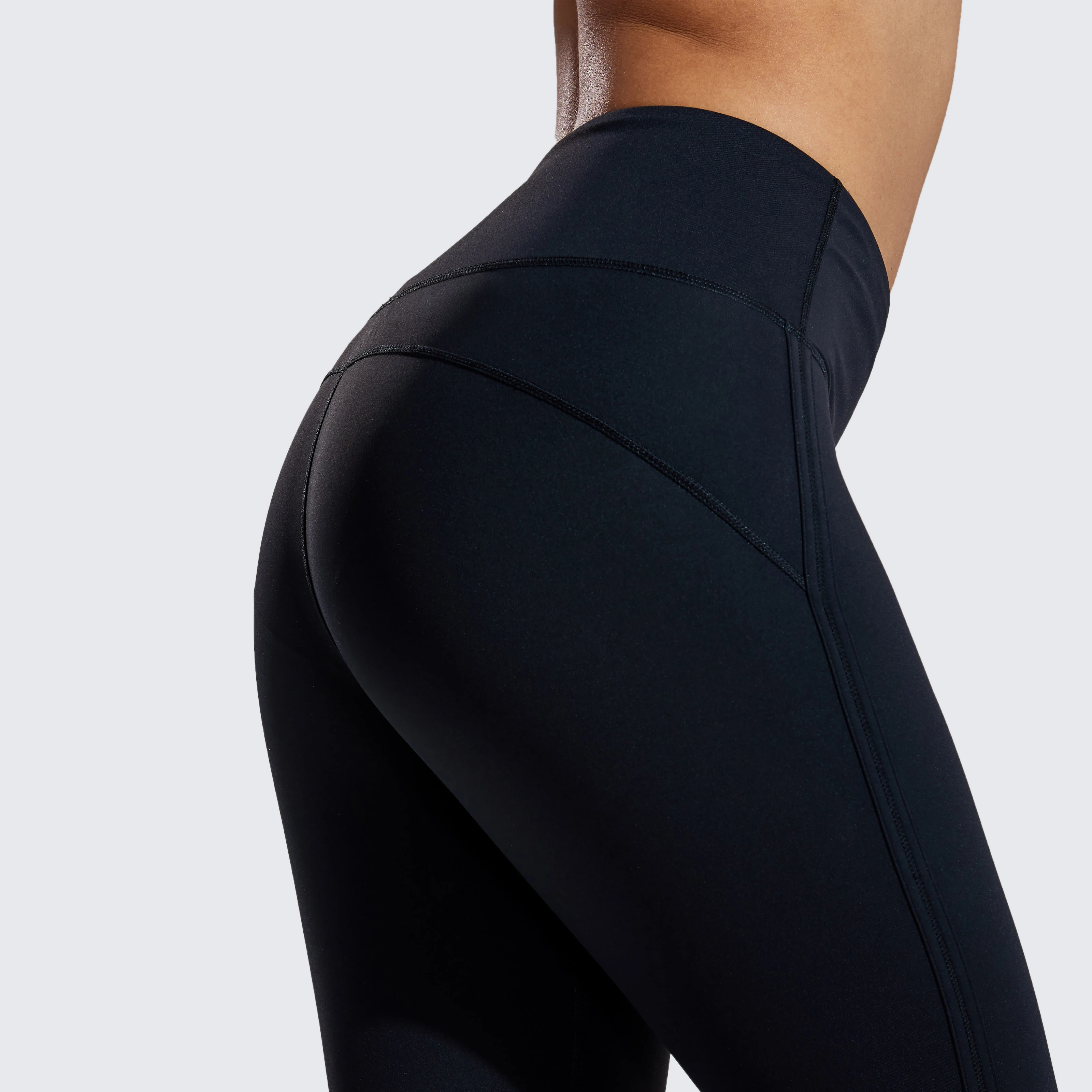 Women Leggings High Waisted Workout Pants 7/8 Yoga Leggings with Hole - Naked Feeling - 25 Inches