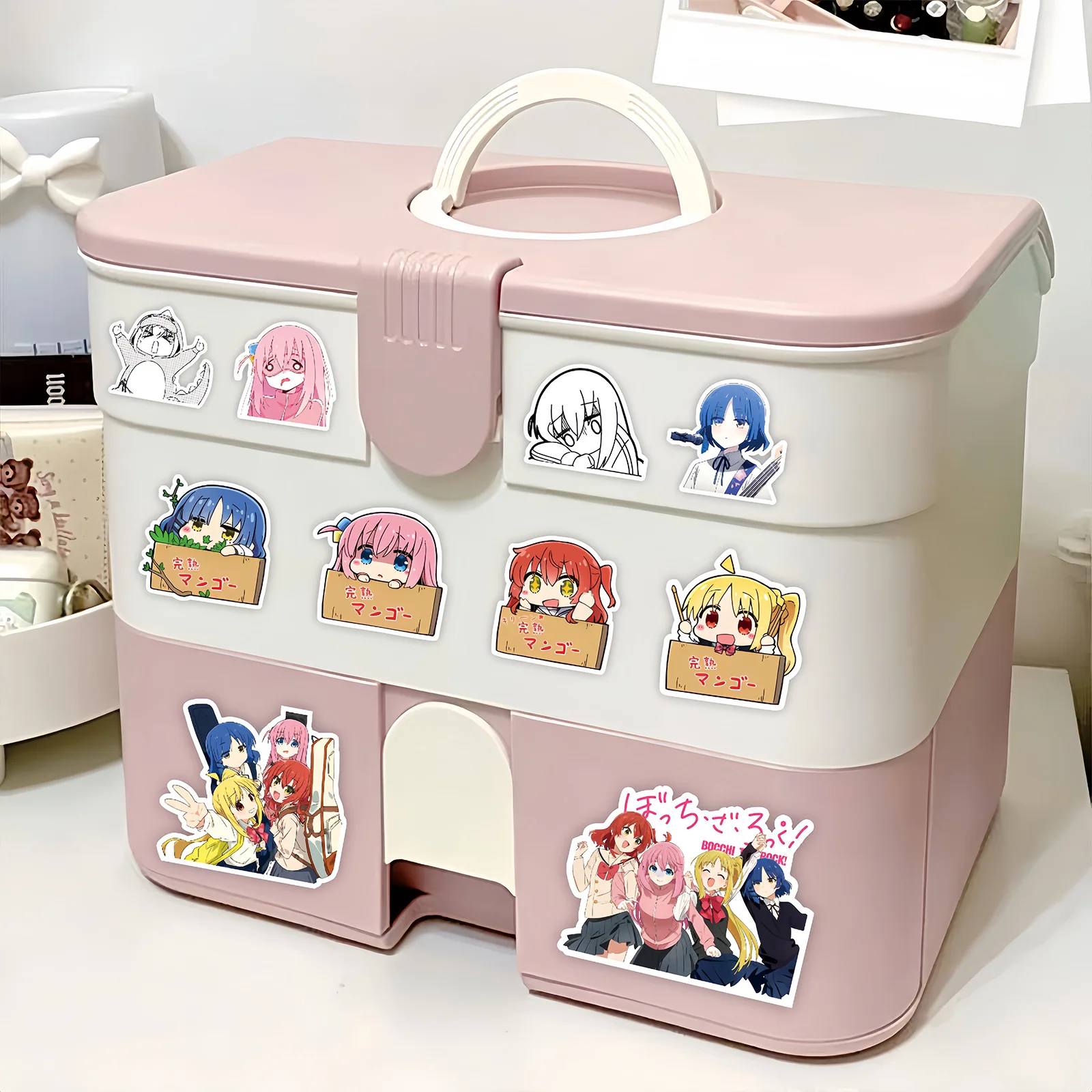 75шт Bocchi The Rock! Аниме-наклейки Водонепроницаемые Игрушки сделай Сам Мотоциклетный