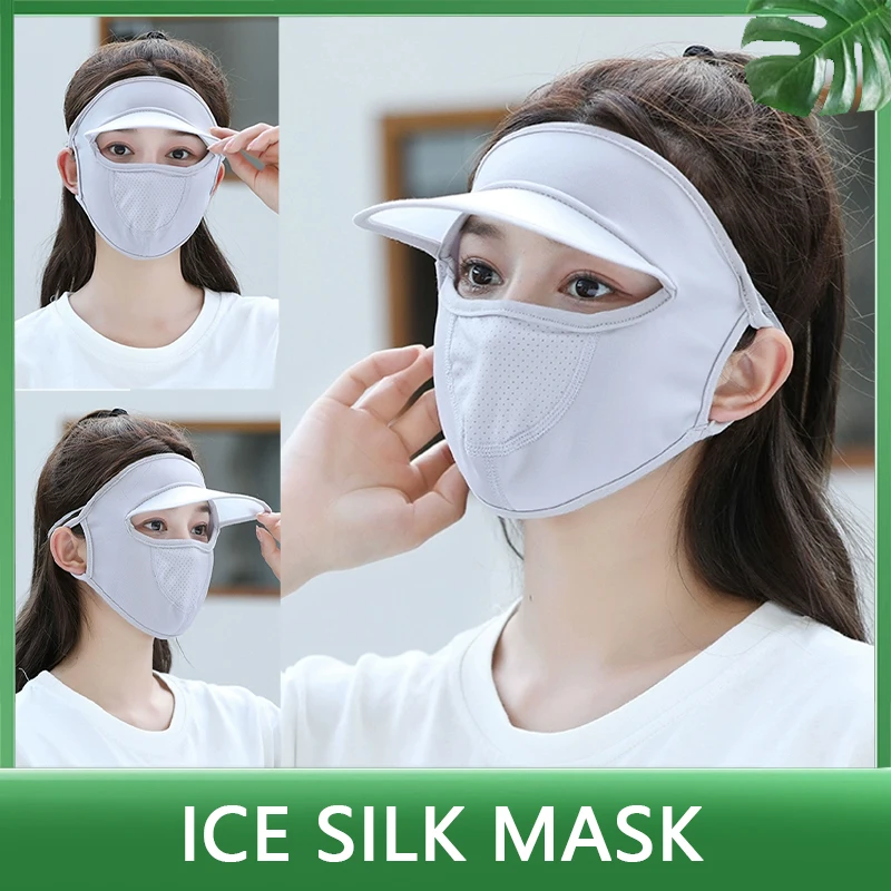 

Ice Mask Breathable UV Blocking Ear Cover Mask UV Protection Hat For Women UV Protection UV Blocking Sunscreen Mask Prevents