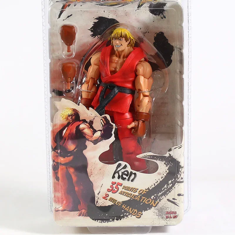Фото NECA Street Fighter wihte Ryu red Ken Chun Li Gouki Guile со сменной рукой ПВХ Фигурка Модель игрушки В наличии с коробкой №3