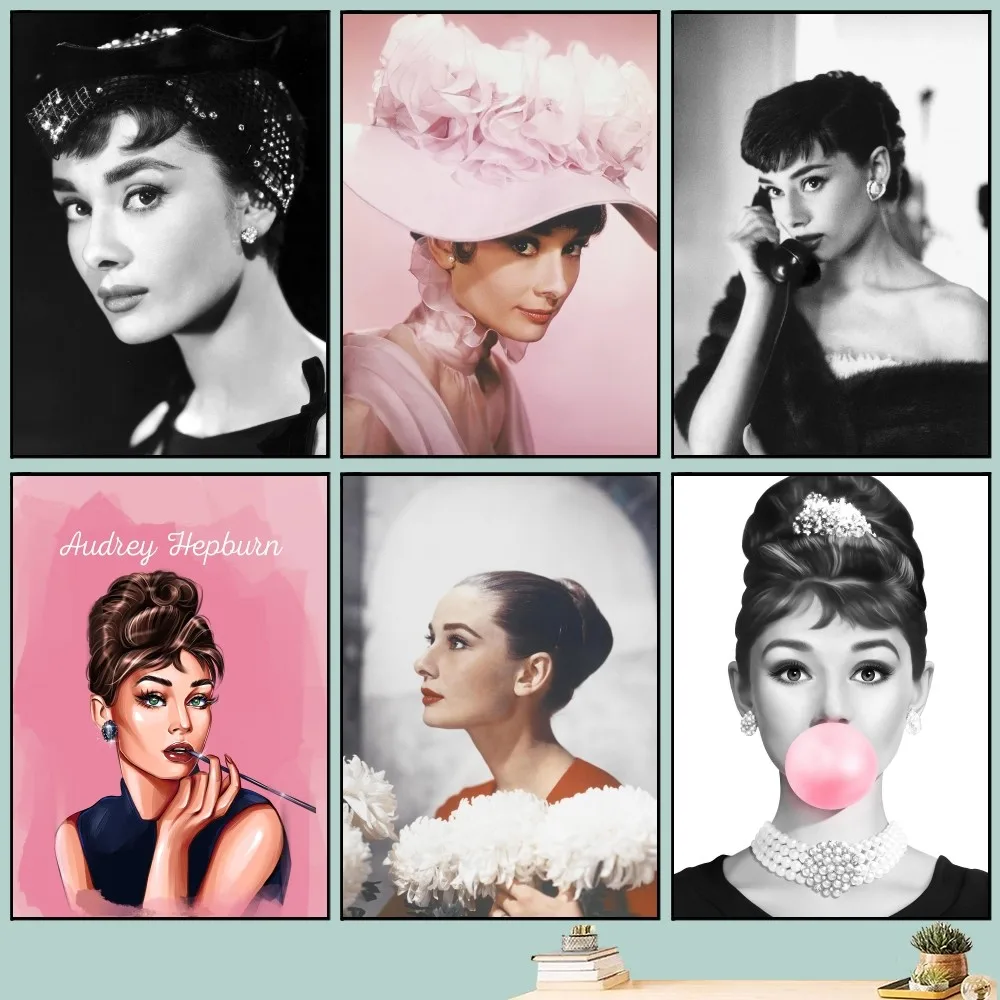Постер А-Одри-Хепберн винтажный кинопостер сделай сам настенная живопись