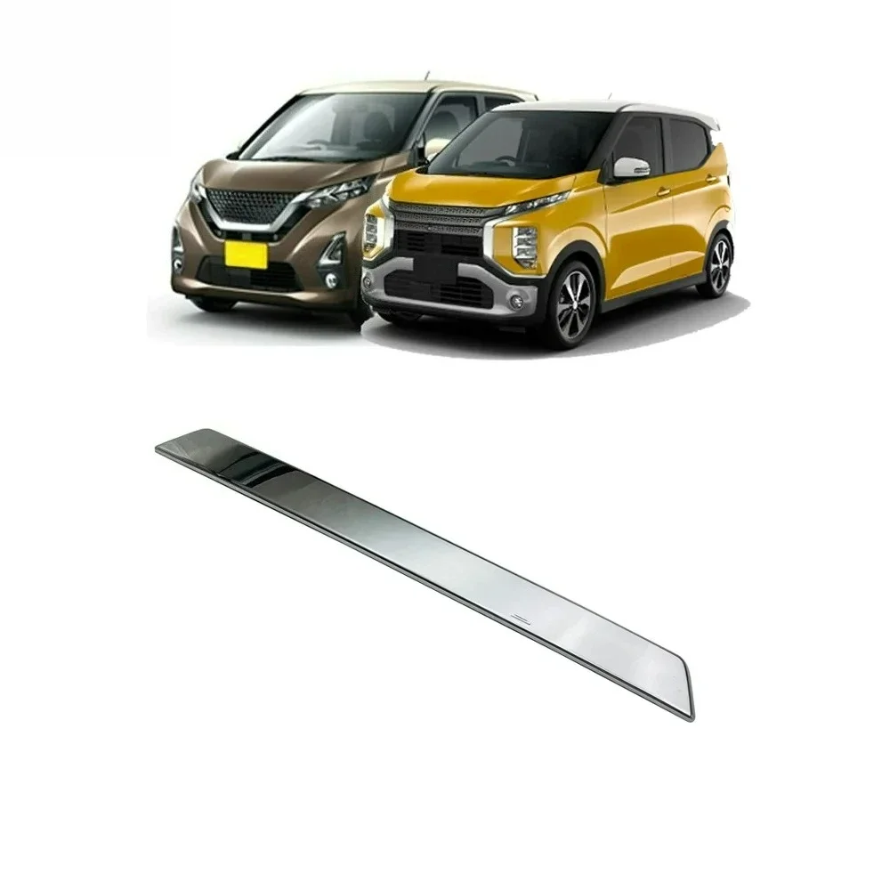 Накладка на багажник для Nissan DAYZ и Mitsubishi ekX 2019-2020, хромированная, из АБС-пластика, верхняя отделка задней двери багажника. (art.: 3920dd2547dbf) - 3920dd2547dbf