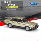 Классическая модель автомобиля из литого металла, масштаб 1:24, VOLVO 240 GL, игрушечный автомобиль из сплава, коллекция подарков для детей