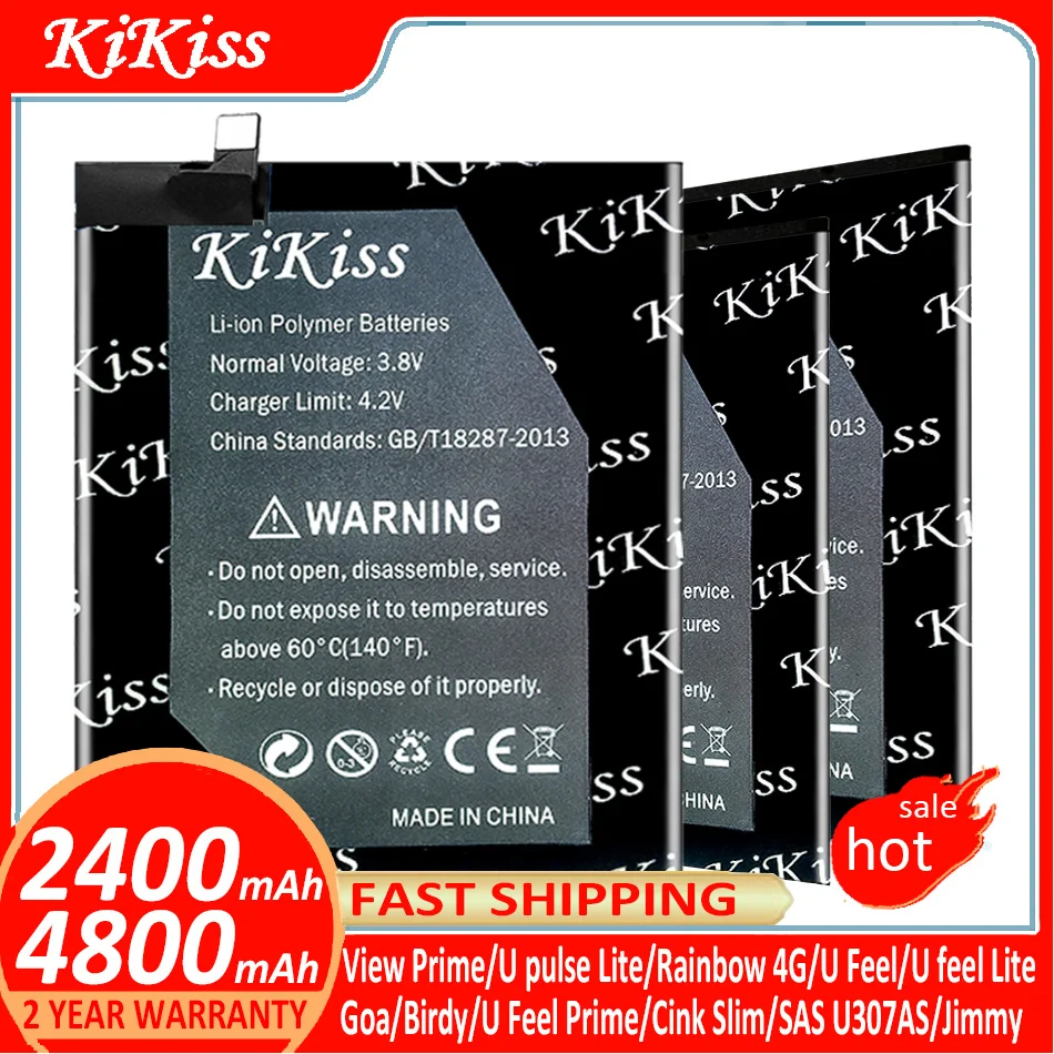 

KiKiss Battery For Wiko View Prime/U pulse Lite/Rainbow 4G/U Feel/U feel Lite/Goa/Birdy/U Feel Prime/Cink Slim/SAS U307AS/Jimmy