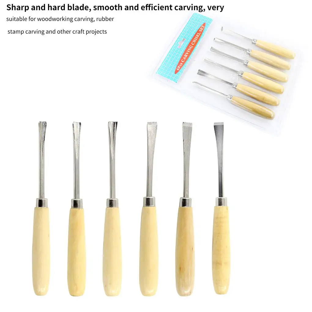 

6pcs Wood Turning Tool Set Universal Carpenter Tools Kit Carpenter Fitting