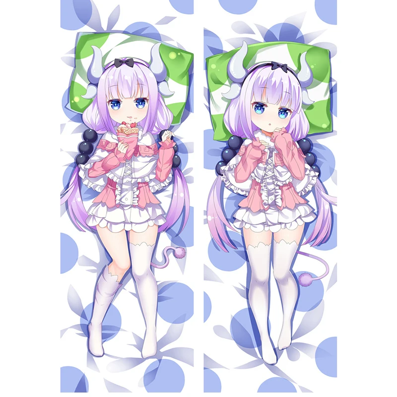 

Full-sizeKobayashi Kanna Kamui Miss Kobayashi's Dragon Maid Anime Pillowcase Peach Skin 150cmx50cm(59inx19.6in) Double Sided