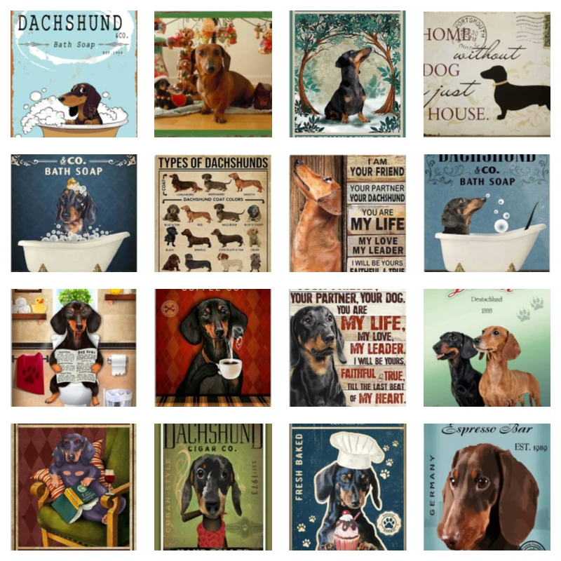 

Декор для комнат в виде таксы, домашних животных, собаки, искусственный декор, мужская пещера, садовое украшение, уличная бара, настенные нак...