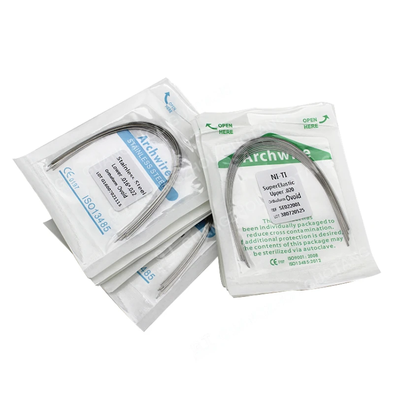 

20Pcs/2Bag Dental Stainless Steel Reverse Round Orthodontic Bending Archwire Dental Clinic Bending Archwire Wires