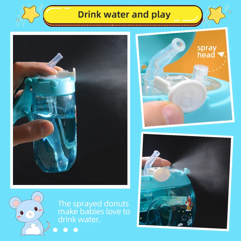 Милая бутылка для воды девочек Бесплатная доставка товары 500 мл распылительная