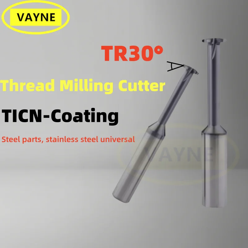 1 шт. 30 ° Трапециевидная фреза Резьбовая с одной канавкой TR 7 8 9 10 12 14 16 18 20 22-TR42