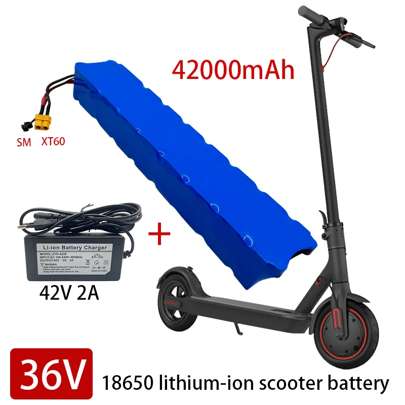 36 В, 42 Ач, 18650 литиевый аккумулятор 10S3P, 42000 мАч, 500 Вт, одинаковый порт, 42 в, Электрический валик M365 Ebike, силовой аккумулятор с BMS + зарядным устройством