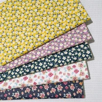 160x50cm pastoral dark bottom small floral rose cotton twill fabric making bedding handmade bag lining pajamas cloth