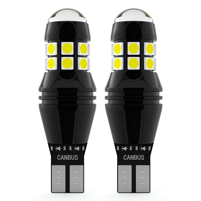 

2Pcs T15 3030 Bulb Canbus No OBC Error Free 921 W16W LED Backup Light Car Reverse Parking Lamp Xenon 6500K Super Bright