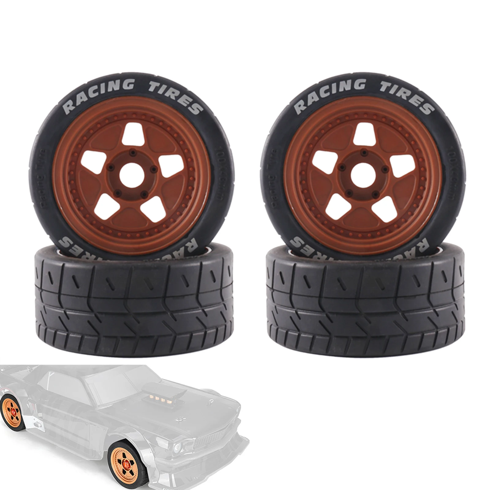 

4 шт., шины для радиоуправляемых автомобилей, 17 мм, 1/7 х43 мм