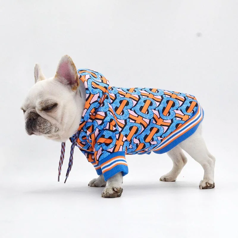 

Dog Hoodies With Hood Fashion Design Clothes for Small Medium Dogs Bulldog Chihuahua Costume Coat