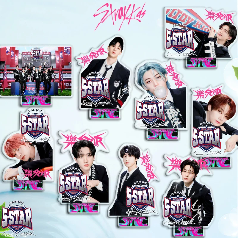 

Kpop Stray Kids Acrylic Model Stand Figure Bangchan Changbin Felix Seungmin Han Hyunjin Lee Know In Desk Decor Fans Gifts
