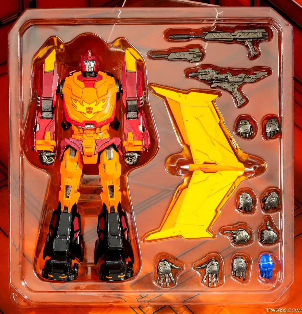 В наличии Трансформер ThreeZero 3A G1 MDLX Rodimus Prime Hot Rod высококачественные экшн-фигурки