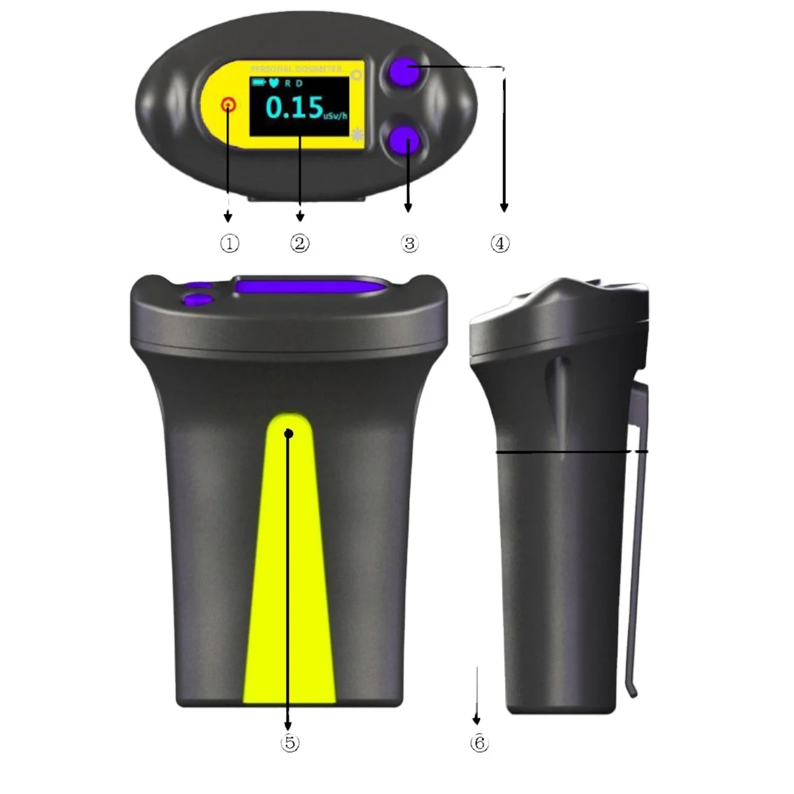 

Дозиметр losd, радиологическое оборудование для измерения радиации