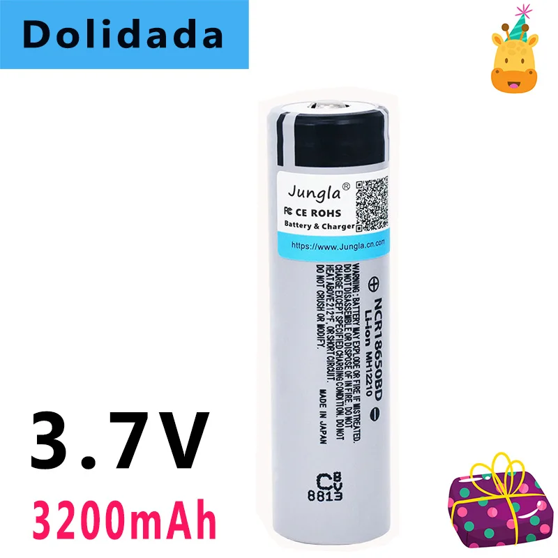 

2022 новый оригинальный NCR18650BD 3,7 в 3200 мАч 18650 литиевый перезаряжаемый аккумулятор NCR 18650BD для ноутбука, фонарика