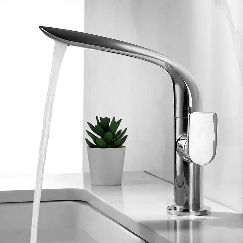 Смеситель для раковины из упрощенной меди с одной ручкой