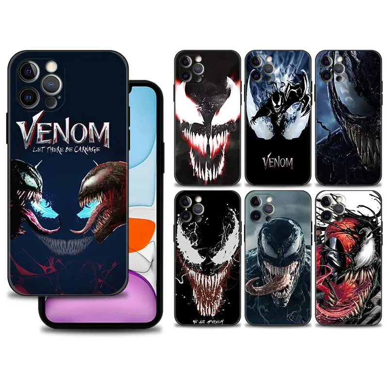 

Best Phone Case For iPhone 11 7 13ProMax 12ProMax 11ProMax XR XS 13 12 11 Pro Max XSMax X 8 6 Coque Venom 2 MARVEL