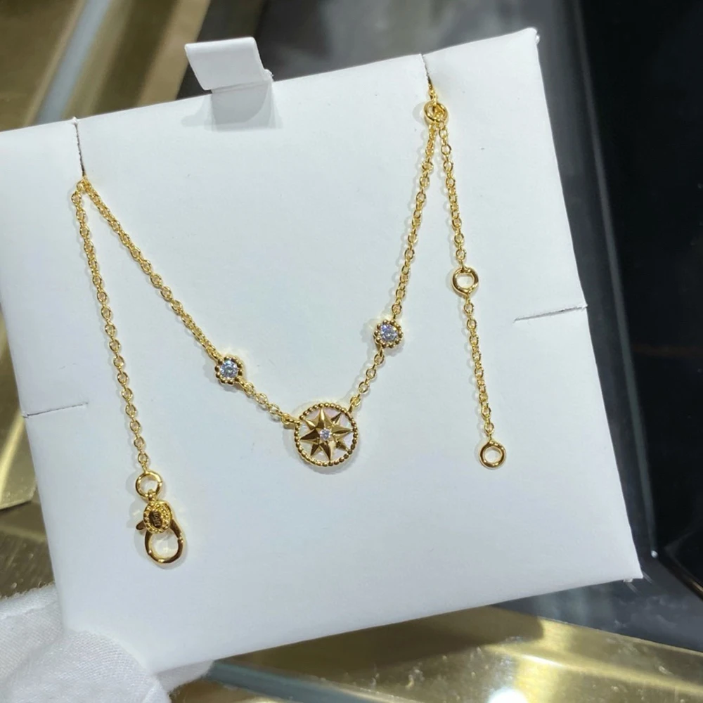 Ожерелье из стерлингового серебра 925 пробы известный французский бренд