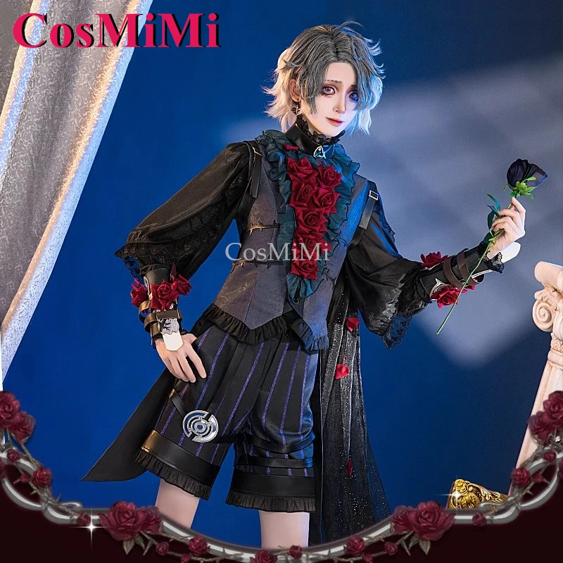 CosMiMi Game Identity V Emil/Patient Косплей Костюм Звезды Кожа Мода Черная Униформа Активная