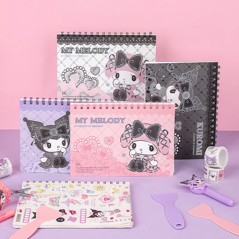 

4pcs Genuine Sanrio Kuromi A5 Off-Type Book Genuine Authorized Joint Creative Cartoon Cute Melody Children Nice Gifts Kids Book