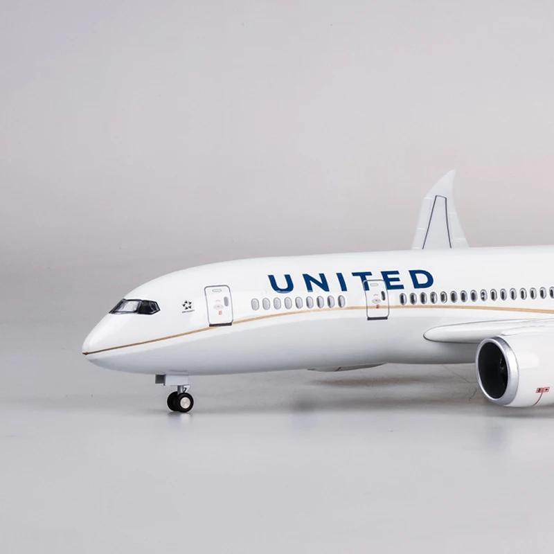 Модель самолета 130: 787 United Airlines Боинг B787 имитация гражданского 43 см Подарочная